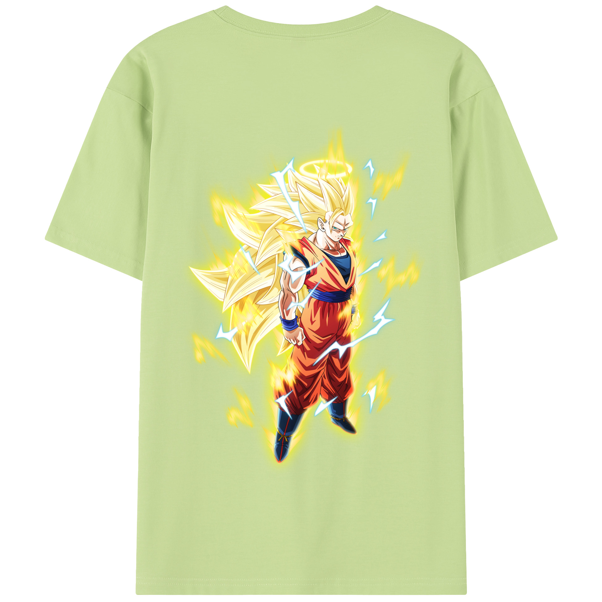 （画像用） ドラゴンボール 孫悟空（そん ごくう）Son Goku カカロット DRAGON BALL Kakarotto 綿100％半袖Tシャツ（背面プリント）